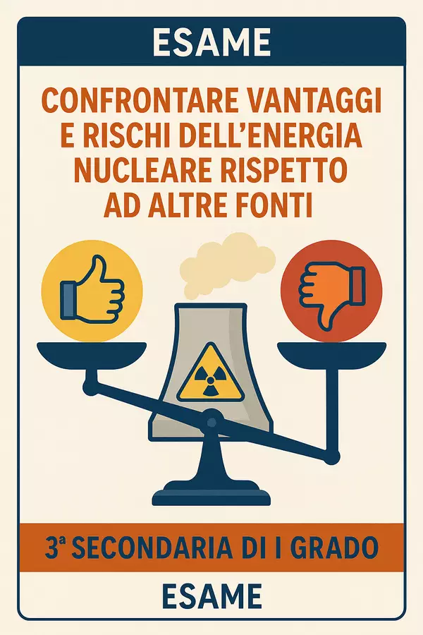Esame: confrontare vantaggi e rischi dell'energia nucleare Compiti in classe/Test - Esame: confrontare vantaggi e rischi dell'energia nucleare - Scienza Magica - Pagina di copertina