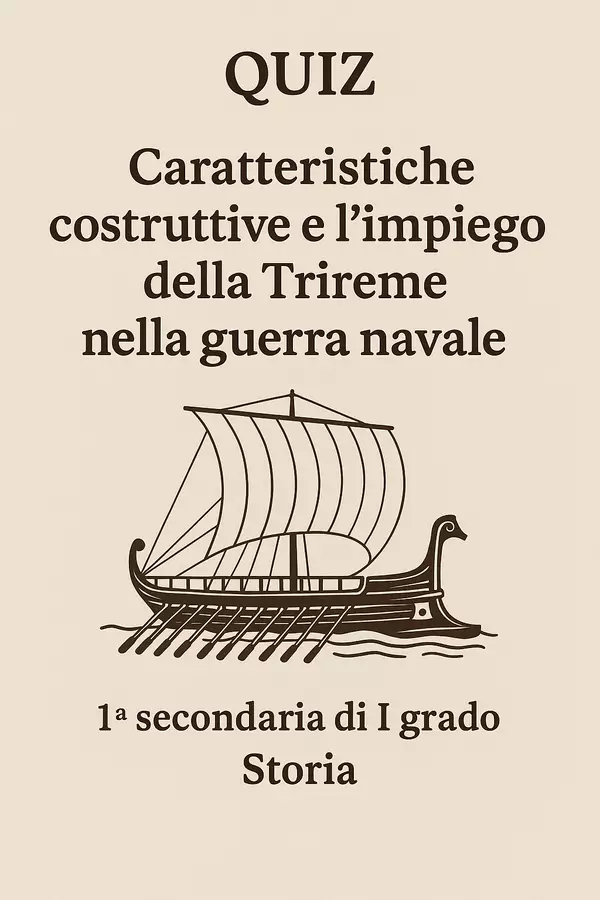 Quiz sulla Trireme Greca nella Guerra Navale Quiz - Quiz sulla Trireme Greca nella Guerra Navale - La Macchina del Sapere - Pagina di copertina