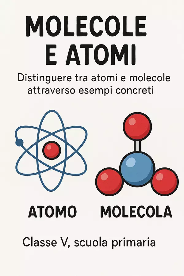 Esame: distinguere tra atomi e molecole Compiti in classe/Test - Esame: distinguere tra atomi e molecole - Scienza Magica - Pagina di copertina