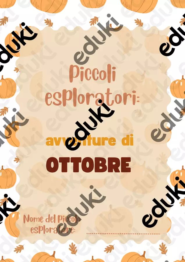 EBOOK OTTOBRE Esercizi - EBOOK OTTOBRE - Ilaria.pedagolab - Pagina di copertina