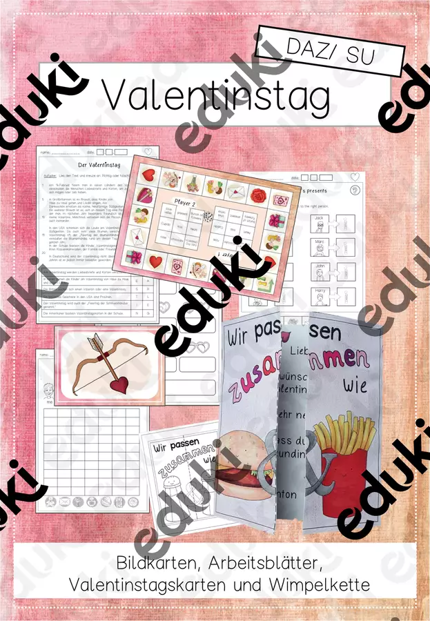 DaF: San Valentino Esercizi - DaF: San Valentino - Fraulein_Lehrerin - Pagina di copertina