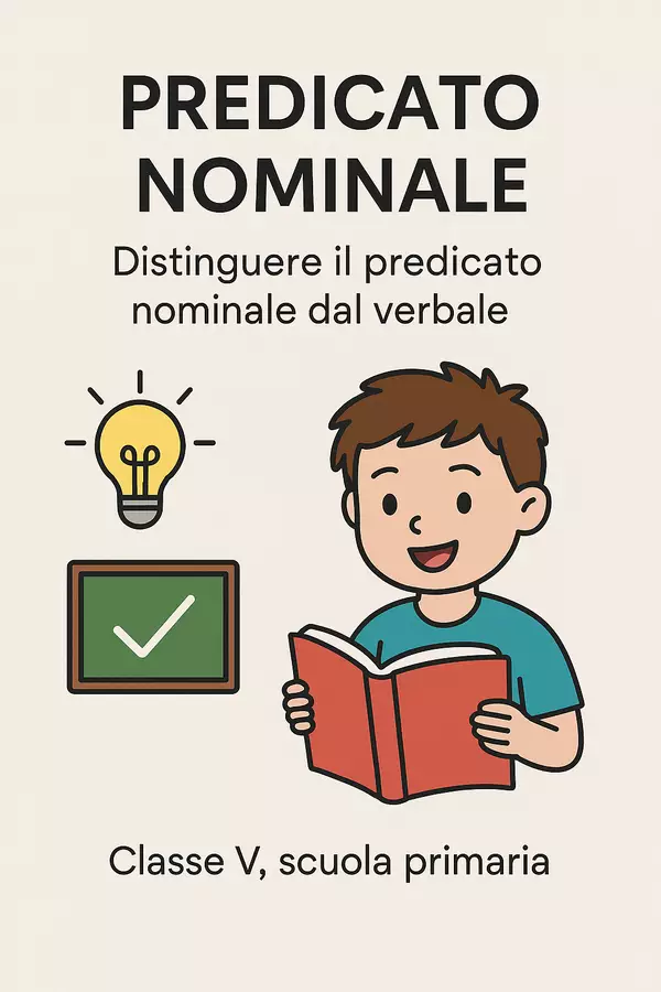 Presentazione: presicato nominale vs predicato verbale Presentazioni / Lavagne - Presentazione: presicato nominale vs predicato verbale - Maestra di Italiano - Pagina di copertina