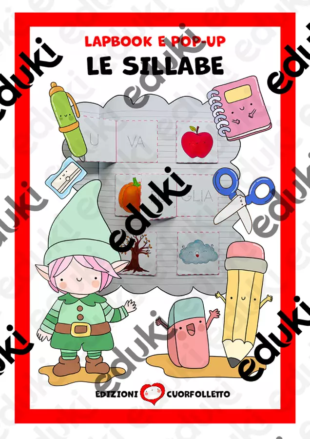 Lapbook e pop-up - Le sillabe Materiale interattivo - Lapbook e pop-up - Le sillabe - Cuorfolletto Creative Shop - Pagina di copertina