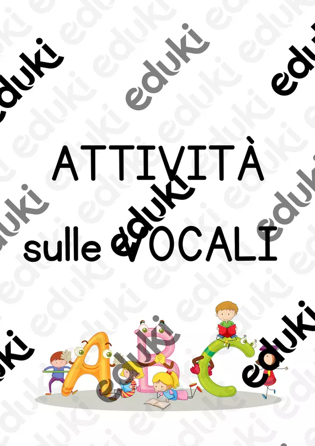Competenze Metafonologiche - Inizia con ... (vocale) Esercizi - Competenze Metafonologiche - Inizia con ... (vocale) - EducatriceDeb - Pagina di copertina