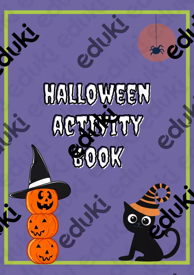 HALLOWEEN ACTIVITY BOOK Materiale interattivo - HALLOWEEN ACTIVITY BOOK - TEACHERMARIKA - Pagina di copertina