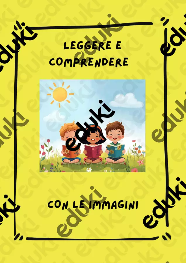 Leggere e comprendere con le immagini Materiale di supporto/inclusione - Leggere e comprendere con le immagini - Maestra_Serenella - Pagina di copertina