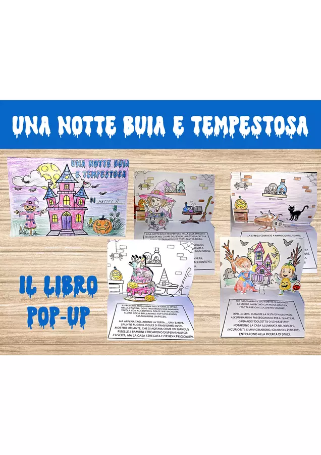 📖✨ "Una notte buia e tempestosa" – Pop-up libro da leggere e colorare Materiale interattivo - 📖✨ "Una notte buia e tempestosa" – Pop-up libro da leggere e colorare - Nikki_Giochi - Pagina di copertina