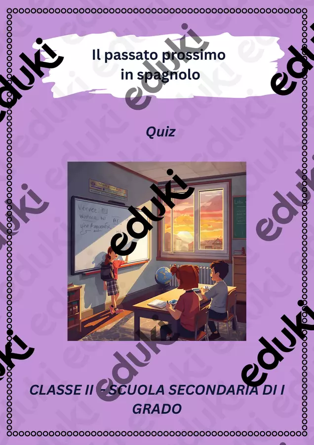 Il passato prossimo in spagnolo Quiz - Il passato prossimo in spagnolo - English Classroom 🇬🇧 - Pagina di copertina