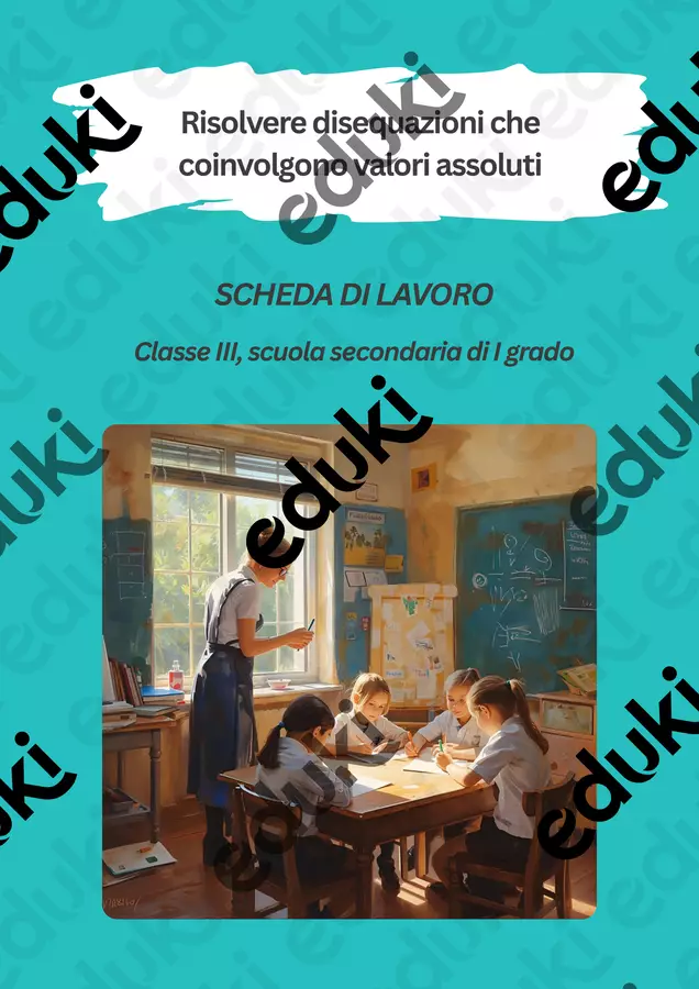 Esercizi su disequazioni con valori assoluti Esercizi - Esercizi su disequazioni con valori assoluti - Matematica Insieme - Pagina di copertina