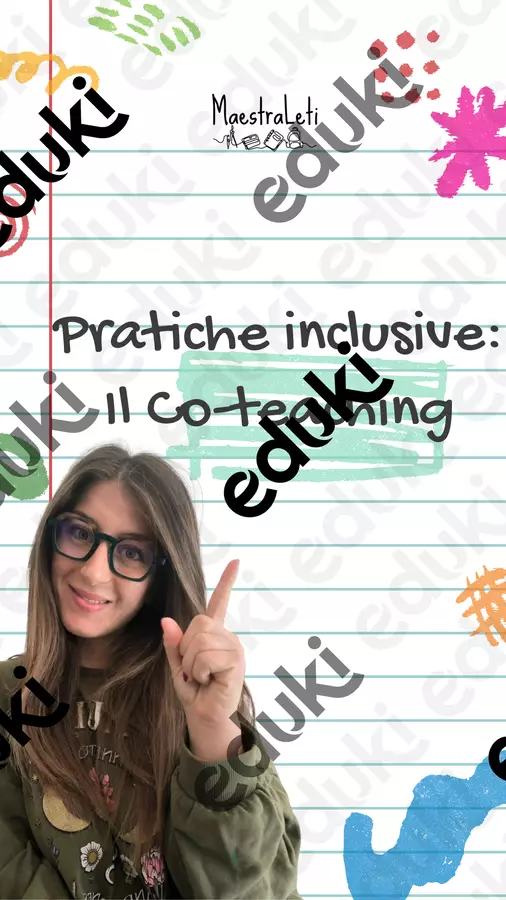 Il co-teaching: collaborare per includere! Materiale di supporto/inclusione - Il co-teaching: collaborare per includere! - MaestraLeti - Pagina di copertina