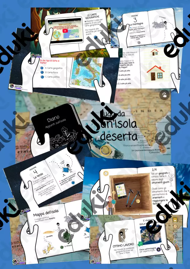 ESCAPE ROOM GEOGRAFIA (1) Materiale di supporto/inclusione - ESCAPE ROOM GEOGRAFIA (1) - TEACHERMARIKA - Pagina di copertina