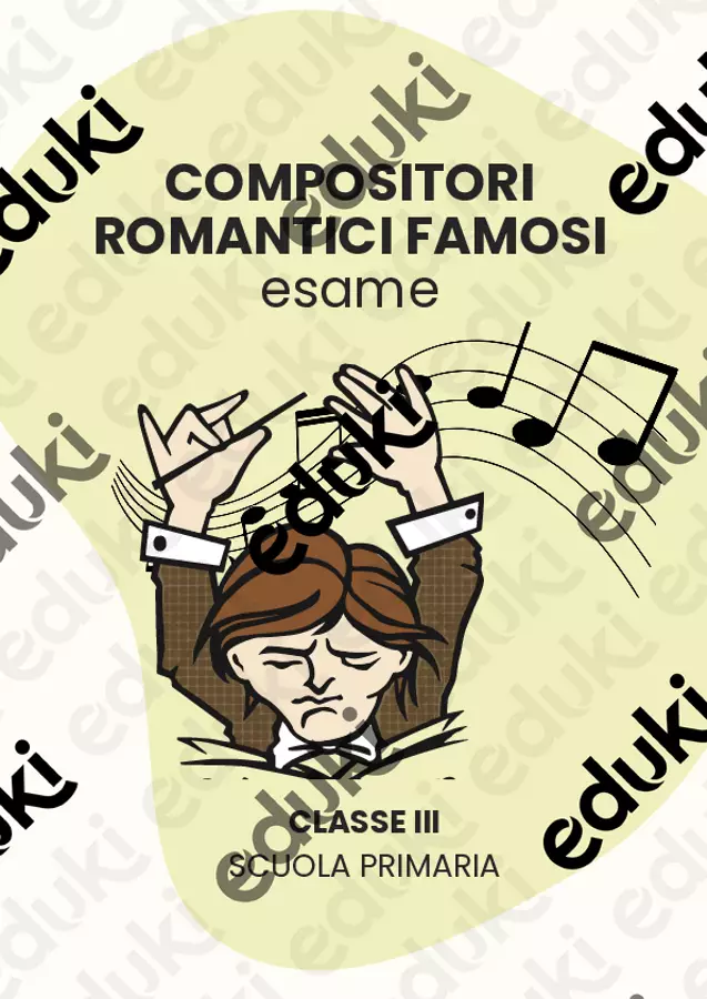 Compositori romantici famosi (esame) Compiti in classe/Test - Compositori romantici famosi (esame) - Scuola a Colori - Pagina di copertina