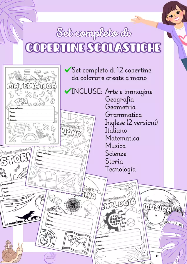 Le mie COPERTINE SCOLASTICHE Opere didattiche / Libri di testo - Le mie COPERTINE SCOLASTICHE - Maestra Zilli - Pagina di copertina
