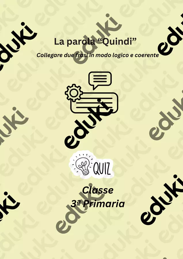 Uso corretto di 'quindi' in frasi italiane Quiz - Uso corretto di 'quindi' in frasi italiane - Maestra di Italiano - Pagina di copertina