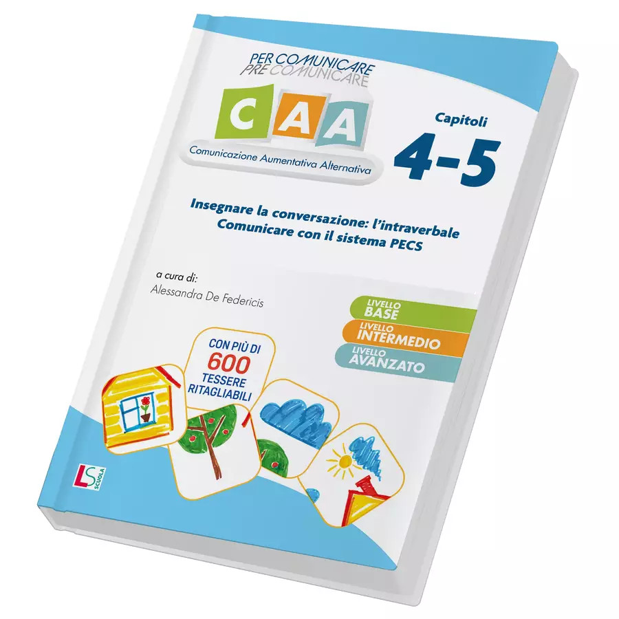 CAA-4-Intraverbale e sistema PECS Flashcard - CAA-4-Intraverbale e sistema PECS - LS Scuola - Pagina di copertina
