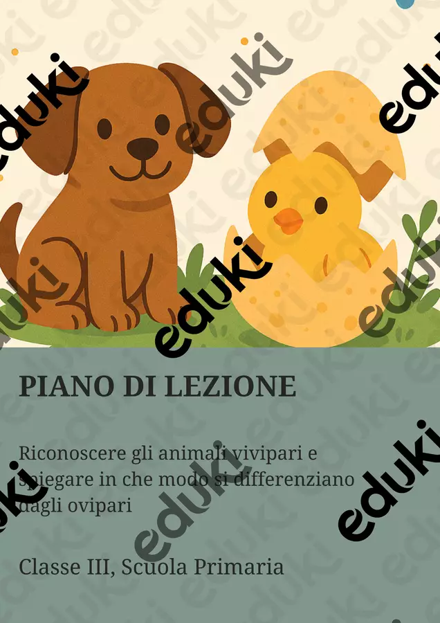 Riconoscere gli animali vivipari e spiegare in che modo si differenziano dagli ovipari Piani di lezione - Riconoscere gli animali vivipari e spiegare in che modo si differenziano dagli ovipari - Scienza Magica - Pagina di copertina