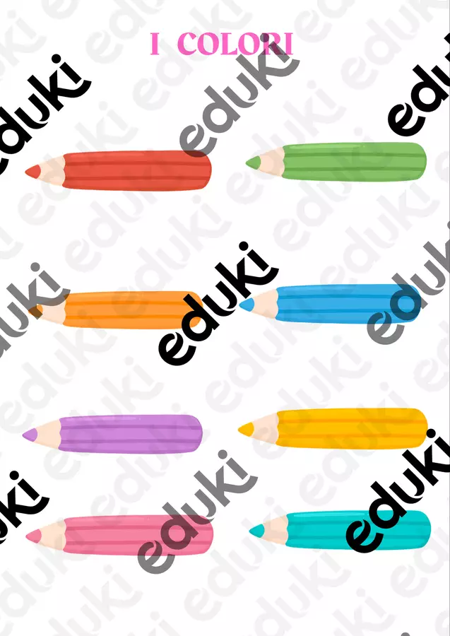 I Colori Materiale di supporto/inclusione - I Colori - CreaLabFrancy86 - Pagina di copertina
