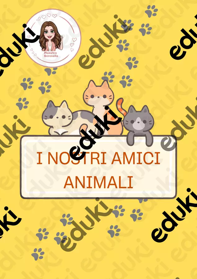I nostri amici animali Esercizi - I nostri amici animali - Maestra_Serenella - Pagina di copertina