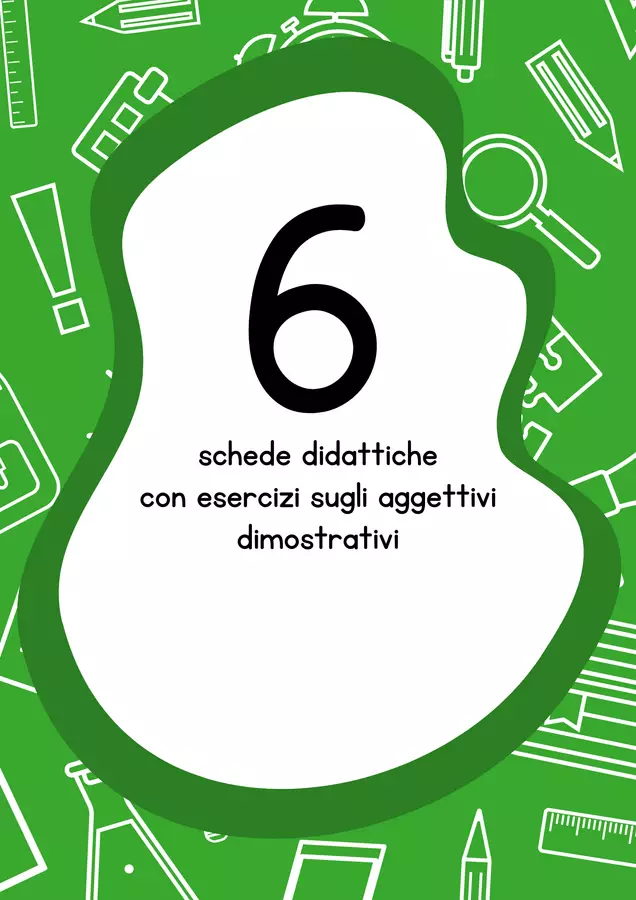 Esercizi con gli aggettivi dimostrativi Esercizi - Esercizi con gli aggettivi dimostrativi - MilleLibriPerBambini - Pagina di copertina