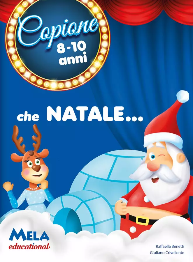 CHE NATALE libro con canzoni Audio - CHE NATALE libro con canzoni - Mela educational - Pagina di copertina