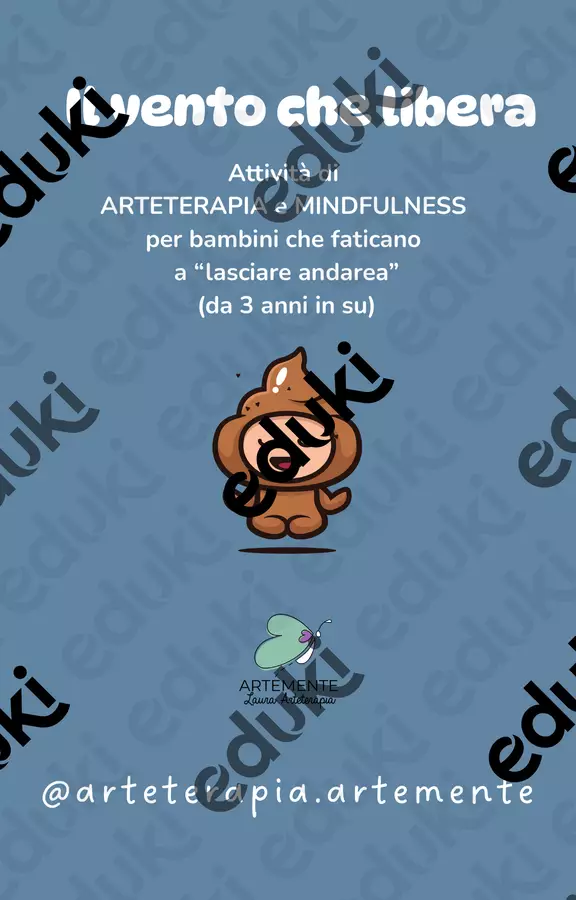 Arteterapia e MIndfulness: Il vento che libera Esercizi - Arteterapia e MIndfulness: Il vento che libera - Arte Terapeuta Laura - Pagina di copertina