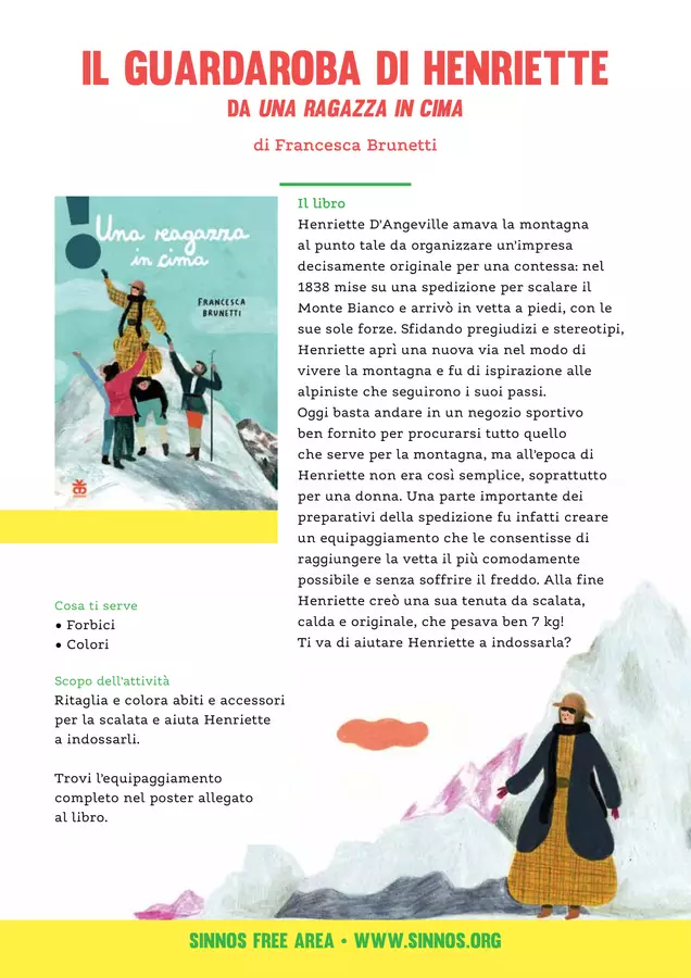 Il guardaroba di Henriette Opere didattiche / Libri di testo - Il guardaroba di Henriette - Sinnos Editrice - Pagina di copertina