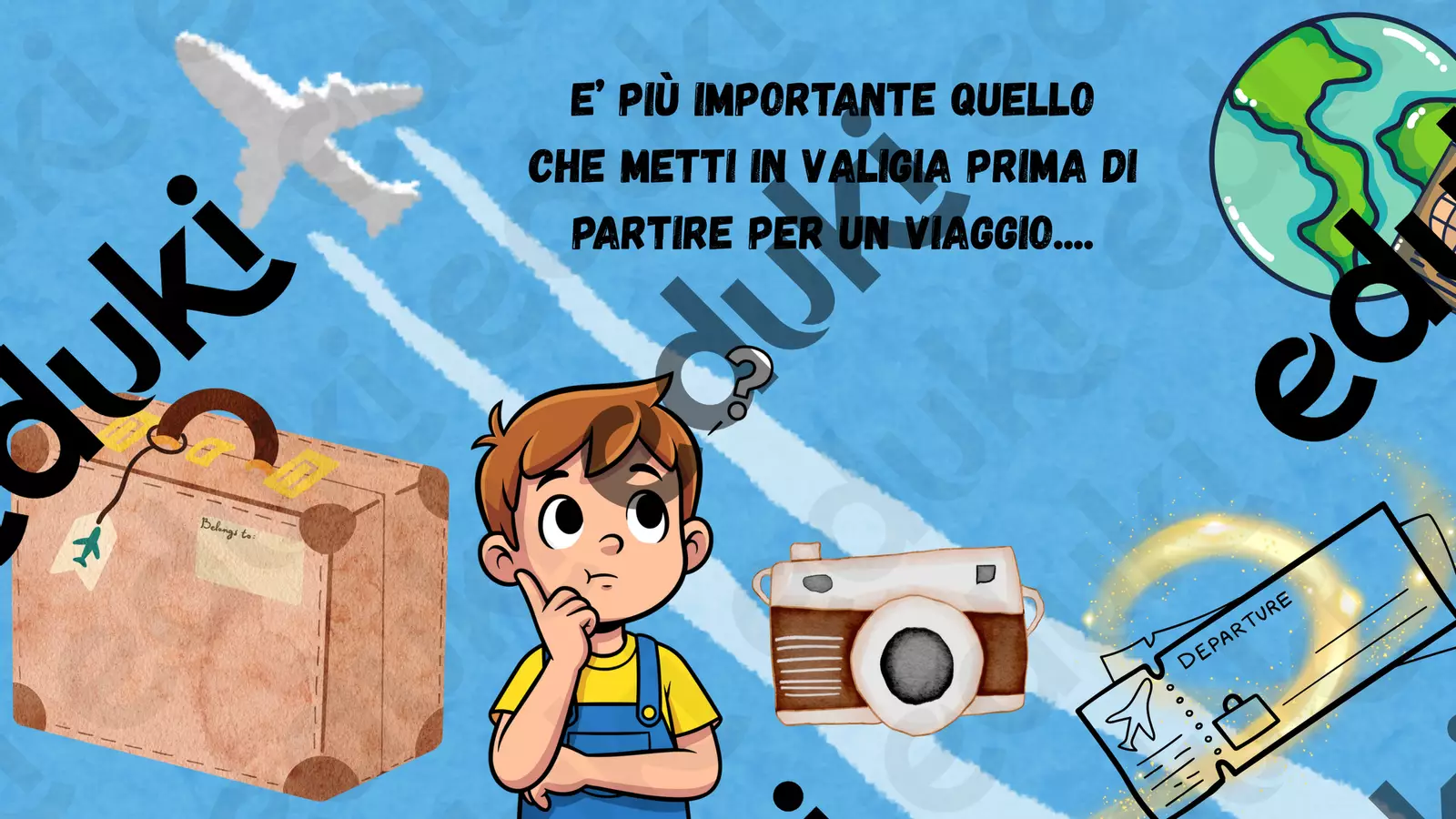 Compito di realtà di Geografia: la valigia del ritorno Altro tipo di materiale - Compito di realtà di Geografia: la valigia del ritorno - Empatia - Pagina di copertina