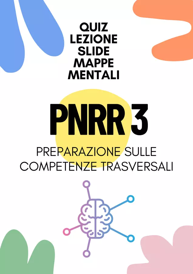 Competenze Chiave UE 2018 – Percorso Completo con Mappe, Presentazione e Quiz per PNRR3 Materiale interattivo - Competenze Chiave UE 2018 – Percorso Completo con Mappe, Presentazione e Quiz per PNRR3 - CreaLectio 🔴🟡🔵 - Pagina di copertina