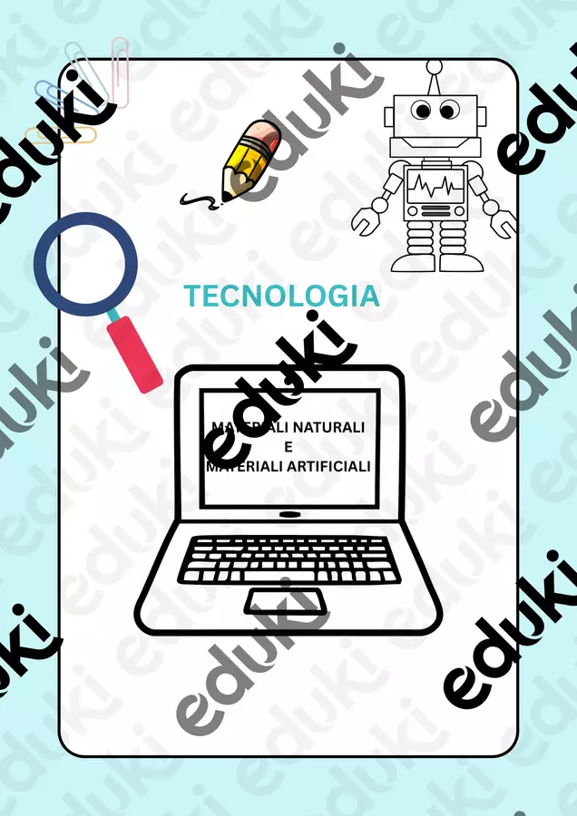 MATERIALI NATURALI E ARTIFICIALI TECNOLOGIA Esercizi - MATERIALI NATURALI E ARTIFICIALI TECNOLOGIA - Lucia Durante - Pagina di copertina