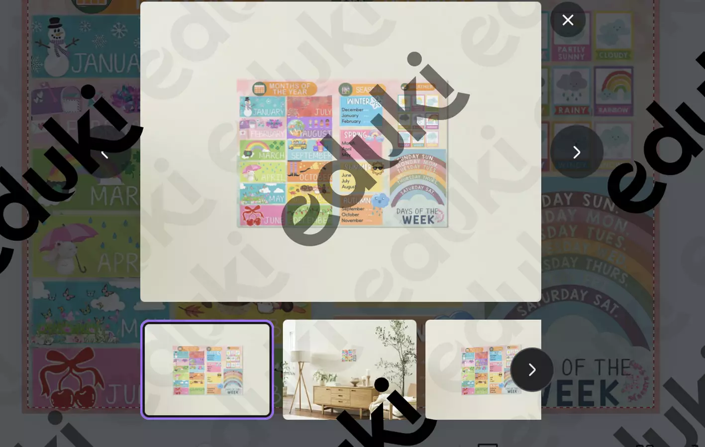 POSTER CALENDAR: Calendario in inglese con giorni, mesi, stagioni Materiale di supporto/inclusione - POSTER CALENDAR: Calendario in inglese con giorni, mesi, stagioni - Maestra Felly - Pagina di copertina