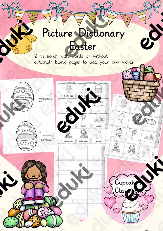 Englisch - Easter - picture dictionary Esercizi - Englisch - Easter - picture dictionary - Cupcake's Classroom - Pagina di copertina