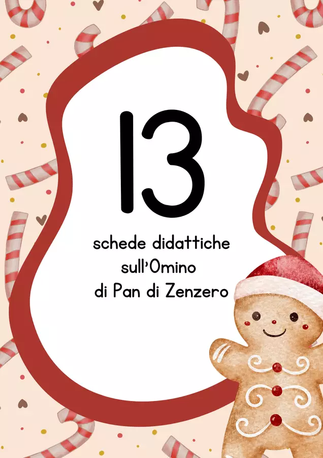 L'omino di pan di zenzero - storia, lapbook e schede didattiche Esercizi - L'omino di pan di zenzero - storia, lapbook e schede didattiche - MilleLibriPerBambini - Pagina di copertina
