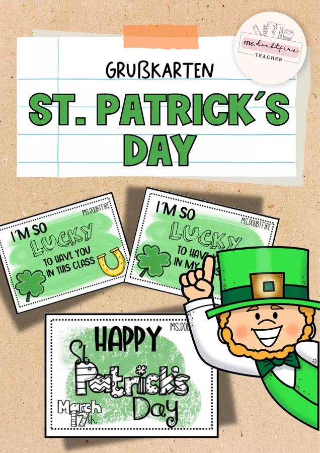 St. Patrick´s Day (St. Patrick’s Day | Biglietti d'auguri) Flashcard - St. Patrick´s Day (St. Patrick’s Day | Biglietti d'auguri) - ms.doubtfire - Pagina di copertina