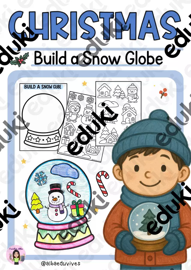 Natale- Christmas (Build a Snow Globe) Esercizi - Natale- Christmas (Build a Snow Globe) - Albaeduvibes - Pagina di copertina