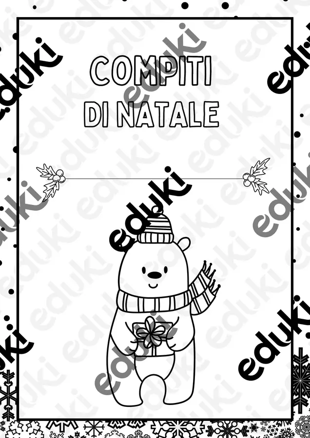 Compiti di Natale - classe prima Esercizi - Compiti di Natale - classe prima - MaestraLauri - Pagina di copertina