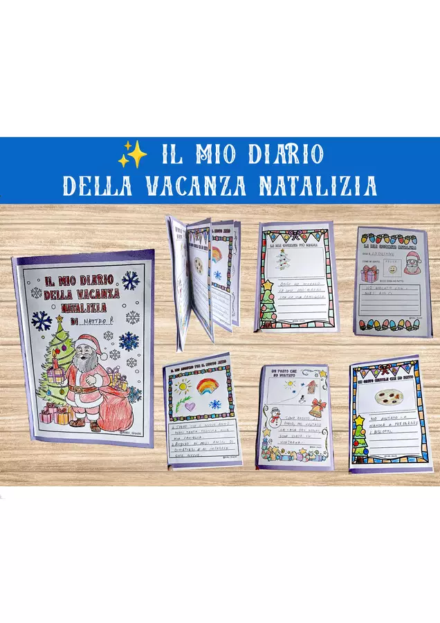 ✨ Il mio Diario della Vacanza Natalizia Esercizi - ✨ Il mio Diario della Vacanza Natalizia - Nikki_Giochi - Pagina di copertina