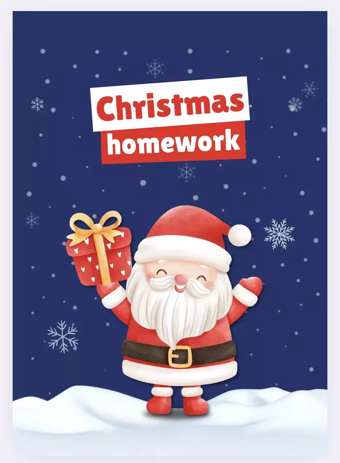 Christmas homework - Inglese - Classi prime e seconde Esercizi - Christmas homework - Inglese - Classi prime e seconde - MaestraLauri - Pagina di copertina