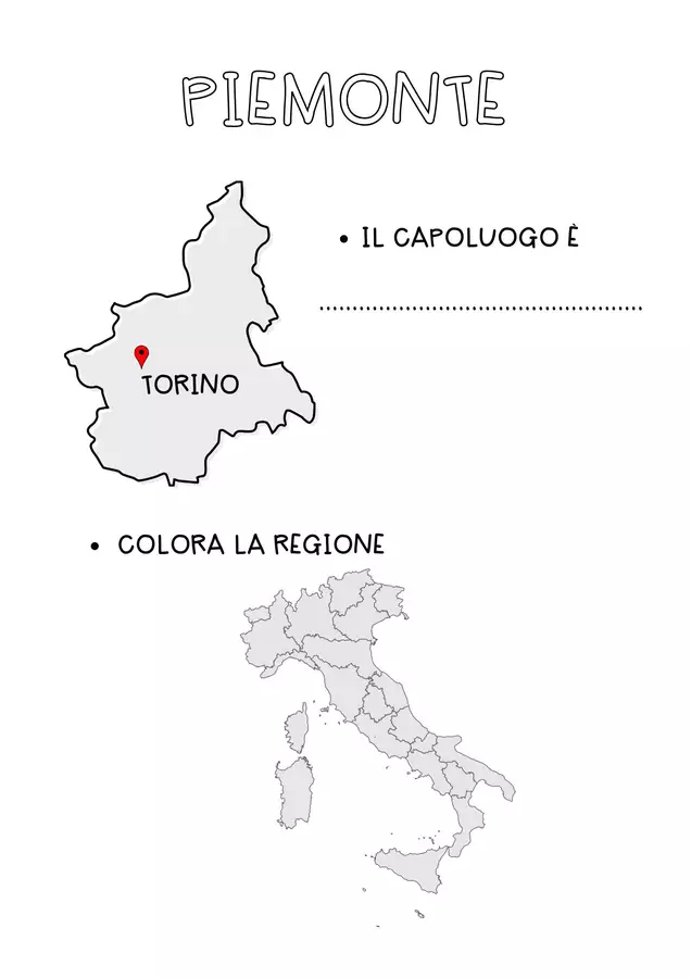 LE REGIONI ITALIANE - materiale semplificato Esercizi - LE REGIONI ITALIANE - materiale semplificato - Maestra Giuli - Pagina di copertina