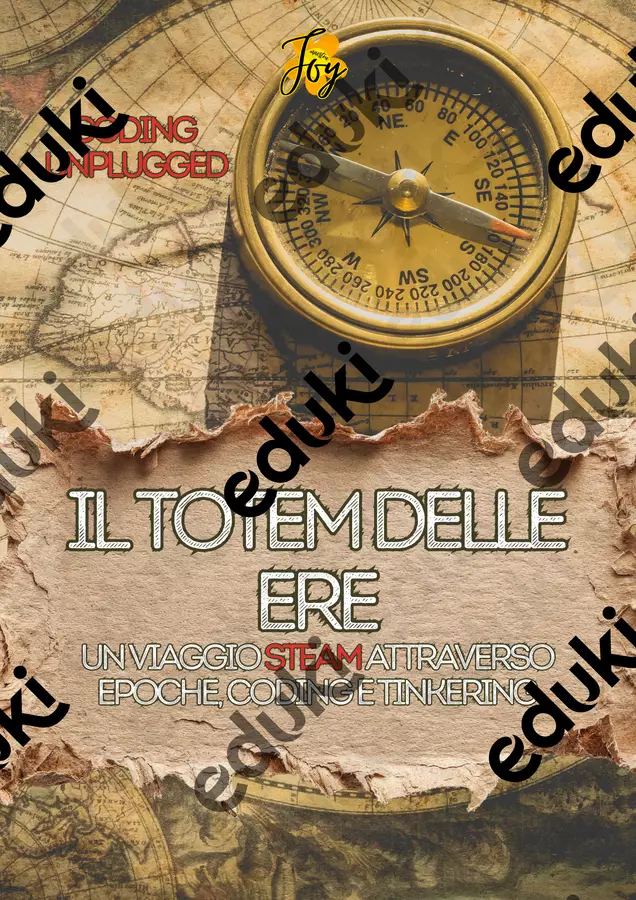 LA BUSSOLA DEL TEMPO PERDUTO - coding unplugged Giochi - LA BUSSOLA DEL TEMPO PERDUTO - coding unplugged - MaestraJoy - Pagina di copertina