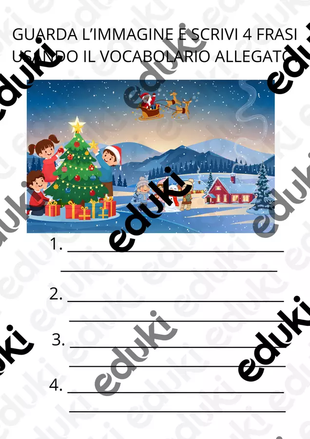 costruisci frasi di Natale Materiale di supporto/inclusione - costruisci frasi di Natale - la.maestra.vale - Pagina di copertina