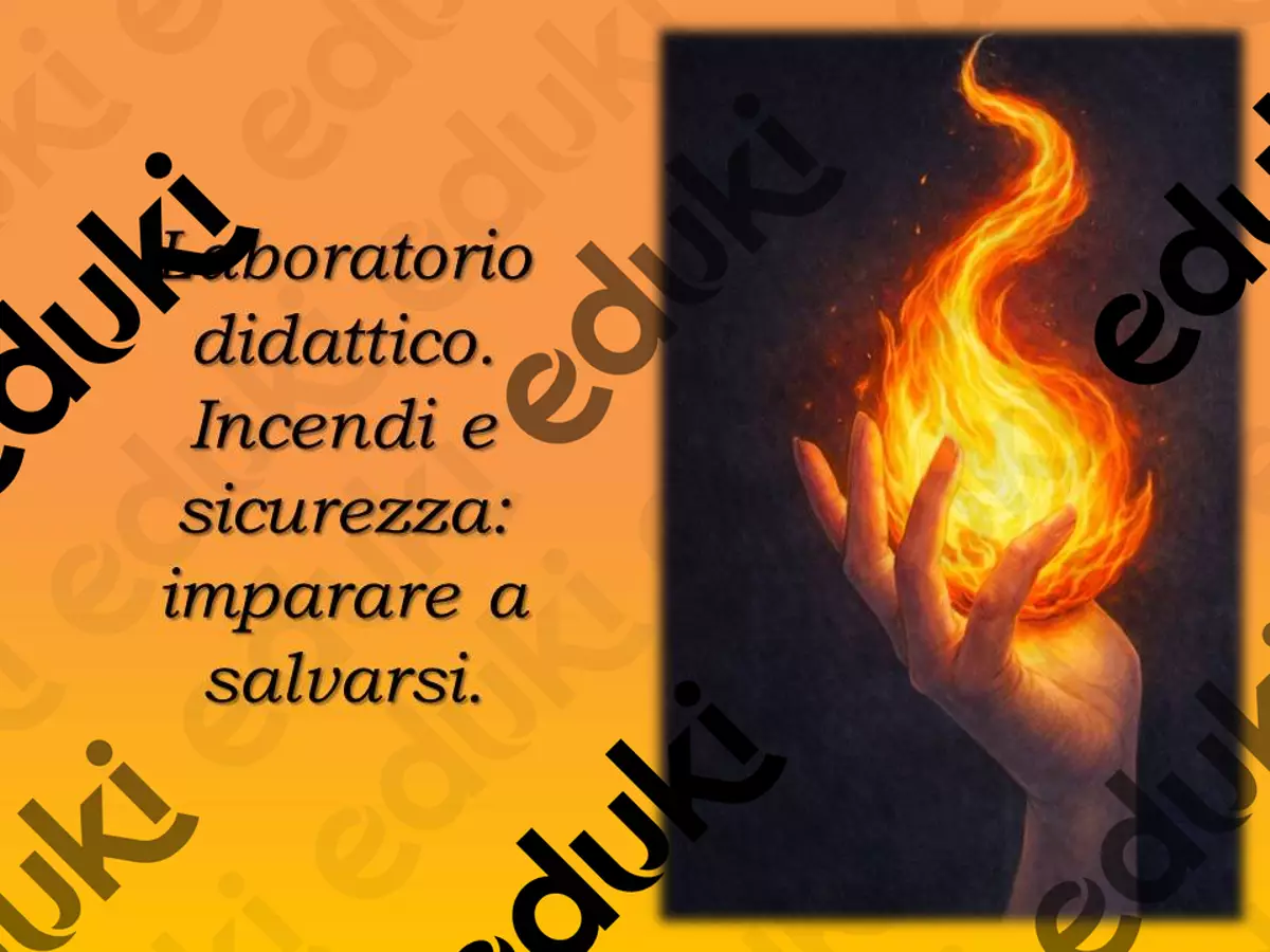Incendi e sicurezza, imparare a salvarsi. Laboratorio didattico secondaria. UdA - Incendi e sicurezza, imparare a salvarsi. Laboratorio didattico secondaria. - Prof. Daniela Solenghi - Pagina di copertina