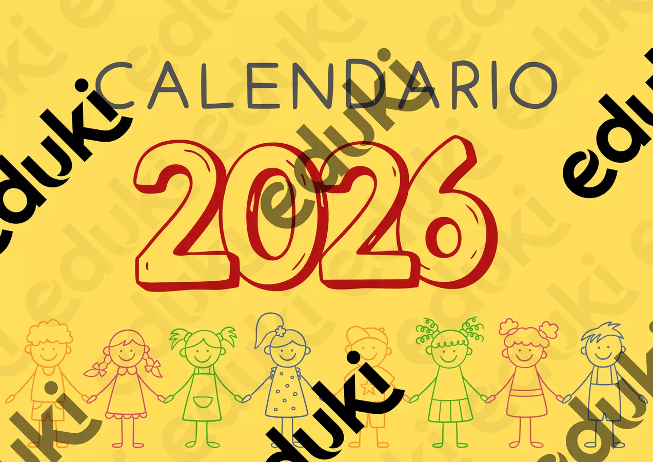 Calendario anno 2026!!! Per scuola Materiale di supporto/inclusione - Calendario anno 2026!!! Per scuola - Maestra IAIA - Pagina di copertina