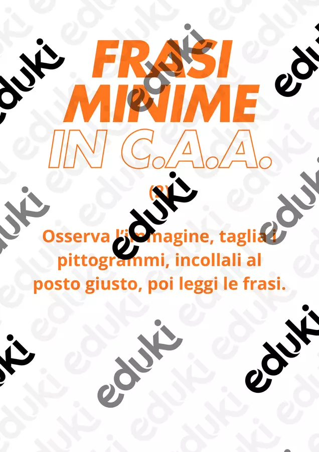 5 frasi minime in CAA-Comunicazine Aumentativa Alternativa 2 Esercizi - 5 frasi minime in CAA-Comunicazine Aumentativa Alternativa 2 - MaldestraLui - Pagina di copertina