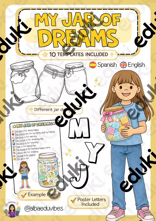 MY JAR OF DREAMS / IL MIO BARATTOLO DEI SOGNI Esercizi - MY JAR OF DREAMS / IL MIO BARATTOLO DEI SOGNI - Albaeduvibes - Pagina di copertina