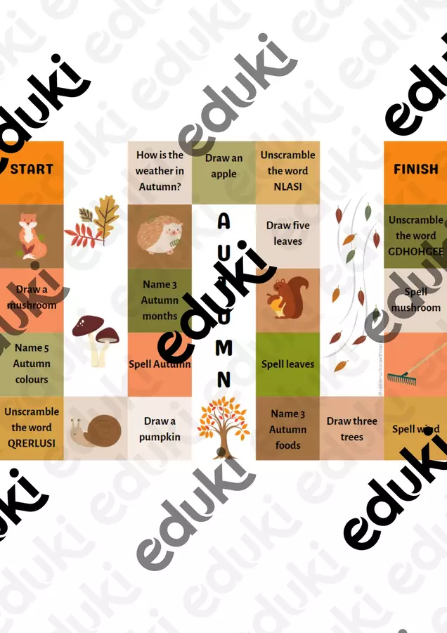 Gioco sull'autunno Giochi - Gioco sull'autunno - ConversationsWithMarie - Pagina di copertina