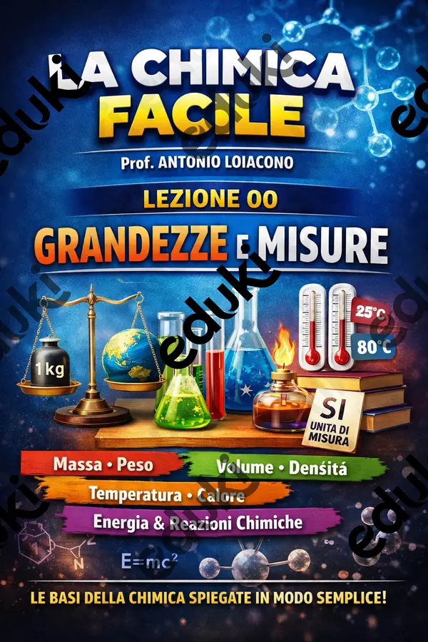 LA CHIMICA FACILE - Lezione 00 - Unità di Misura e Grandezze Esercizi - LA CHIMICA FACILE - Lezione 00 - Unità di Misura e Grandezze - Prof. Antonio Loiacono - Pagina di copertina