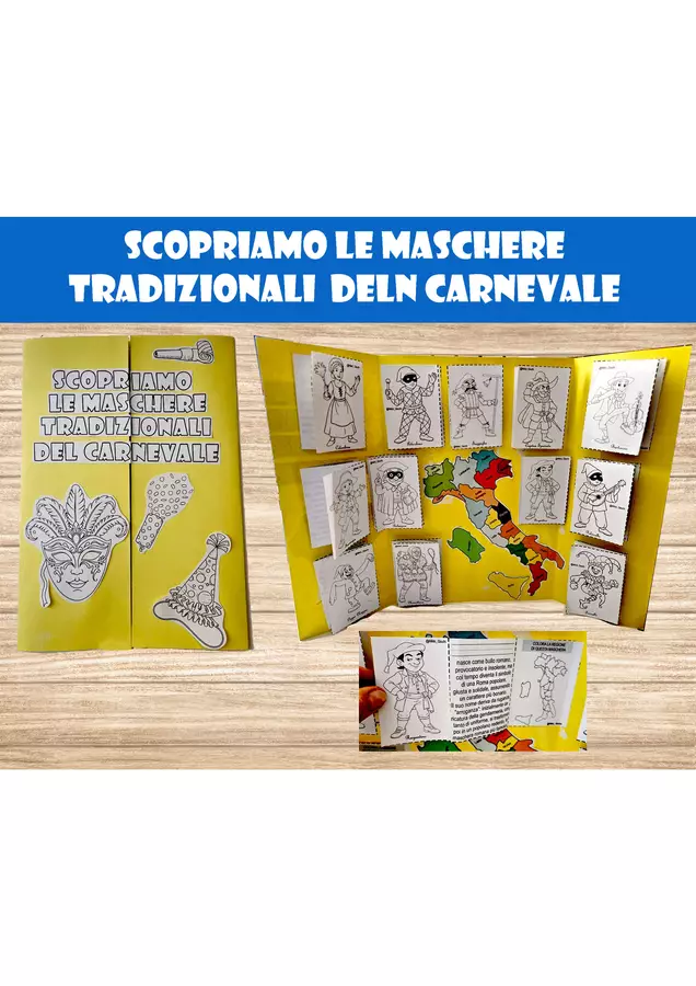 🎭Scopriamo le maschere tradizionali del Carnevale Esercizi - 🎭Scopriamo le maschere tradizionali del Carnevale - Nikki_Giochi - Pagina di copertina