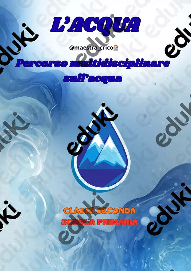 PERCORSO SULL'ACQUA Materiale di supporto/inclusione - PERCORSO SULL'ACQUA - @maestra_crico - Pagina di copertina