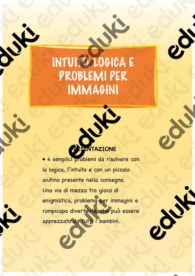 Problemi intuitivi - logica, intuito, rompicapo divertenti Esercizi - Problemi intuitivi - logica, intuito, rompicapo divertenti - Francesca Maniccia - Pagina di copertina
