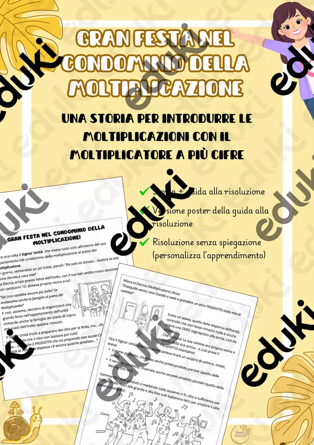 GRAN FESTA NEL CONDOMINIO DELLA MOLTIPLICAZIONE Materiale di supporto/inclusione - GRAN FESTA NEL CONDOMINIO DELLA MOLTIPLICAZIONE - Maestra Zilli - Pagina di copertina